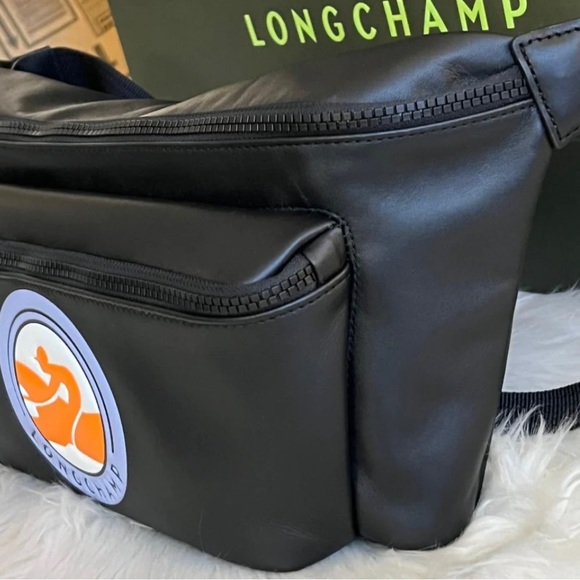 New Longchamp Le Pliage Cuir Belt Bag - Picture 2 of 11